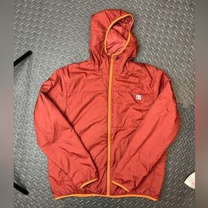 Duluth AKHG Men's Red Orange Hooded Jacket. Thermore